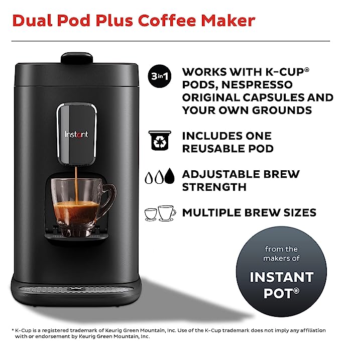 Instant™ Dual Pod Plus Coffee Maker Plus 3-in-1