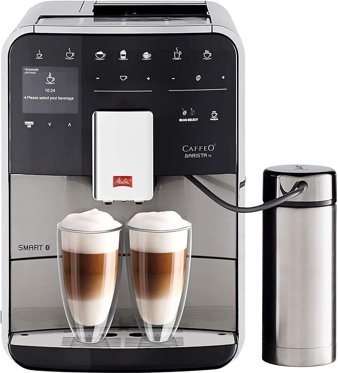 Melitta SOLO & Milk, Bean to Cup Automatic Coffee Machine — Off and On