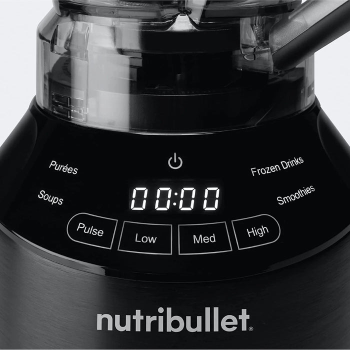 Nutribullet Smart Touch Blender Combo 1500W control pannel