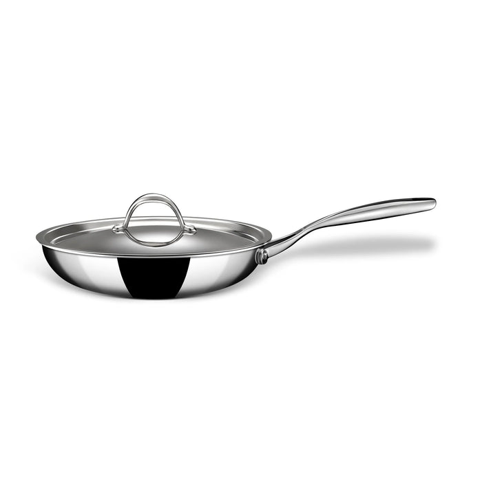 Stahl Triply stainless Steel Frypan with Lid
