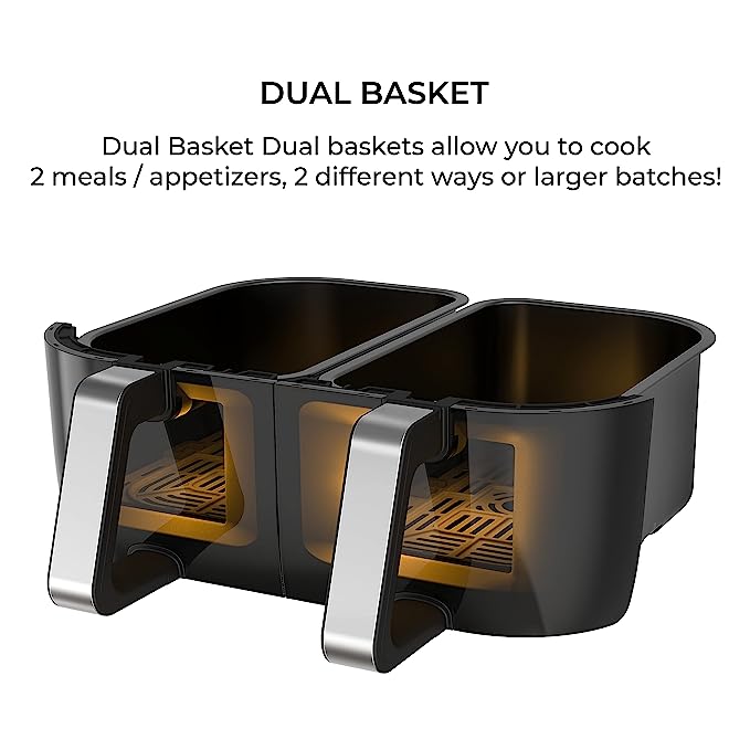 Instant airfryer dual basket