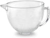 KitchenAid Tilt Head SM - 4.8 Ltr Hammered Glass Bowl