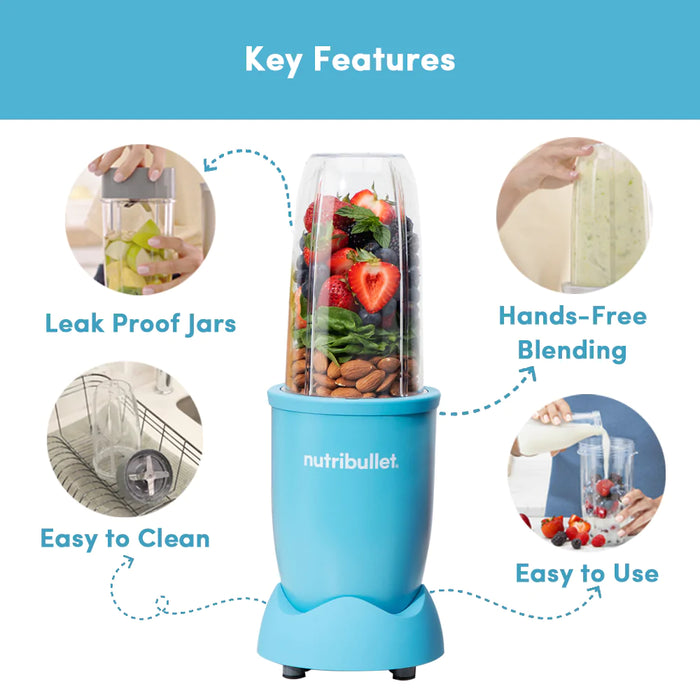 Nutribullet Pro 900 blender Light Blue features