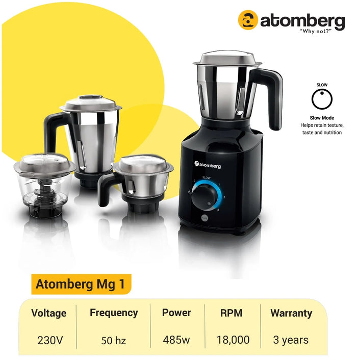 Atomberg MG 1 All-in-One Mixer Grinder with Chopper