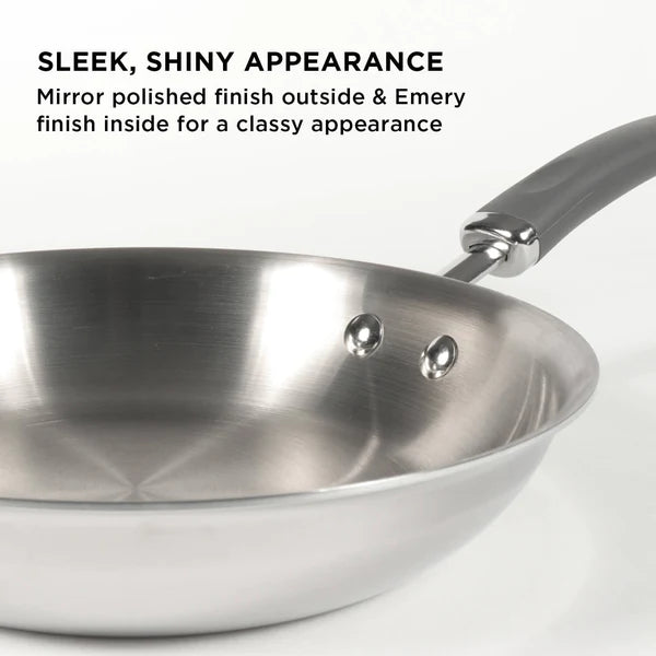 Meyer Trivantage Stainless Steel Triply Cookware Open Frypan, 24cm