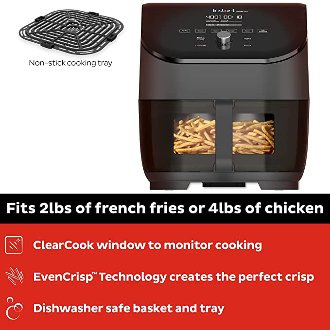 Instant Vortex Air Fryer 6 Ltrs Clear Cook