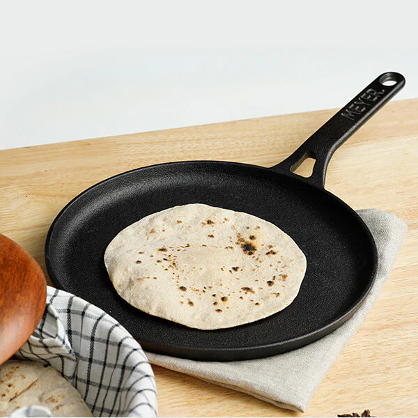 Meyer Pre-Seasoned Cast Iron Flat Dosa Tawa