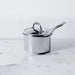 Meyer Select Stainless Steel Straining Saucepan with glass lid