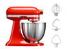 KitchenAid 3.3L Artisan Mini Stand Mixer with attachments